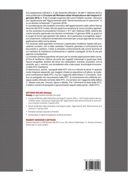 [2019] Circolare esplicativa Norme tecniche per le costruzioni
