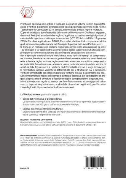 [2020] Prontuario delle costruzioni: acciaio, calcestruzzo armato, legno e muratura