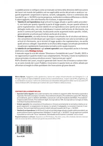 La direzione dell esecuzione dell opera pubblica