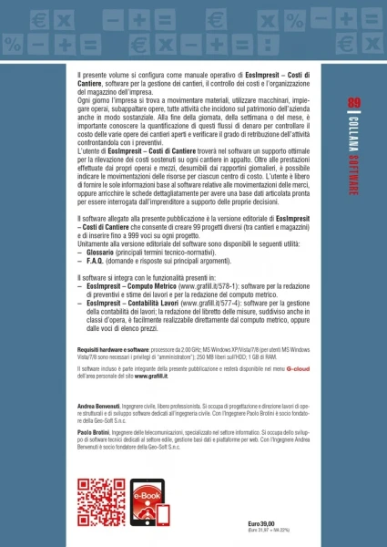 Costi di cantiere. Software di gestione