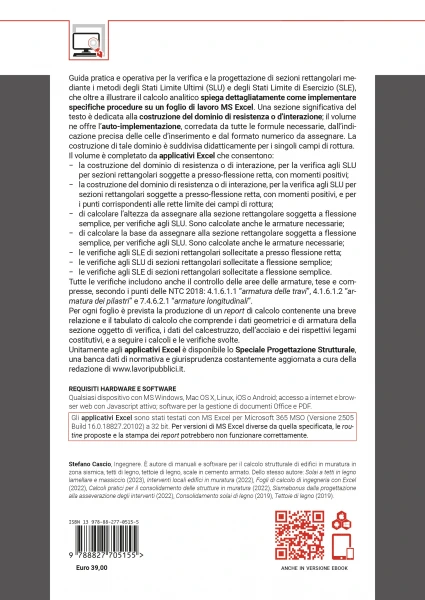 Calcolo sezioni rettangolari SLU e SLE con Excel