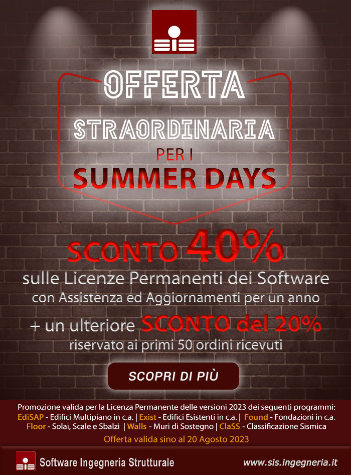 Sconto 40% su software strutturale + extra 20% per i primi 50 ordini