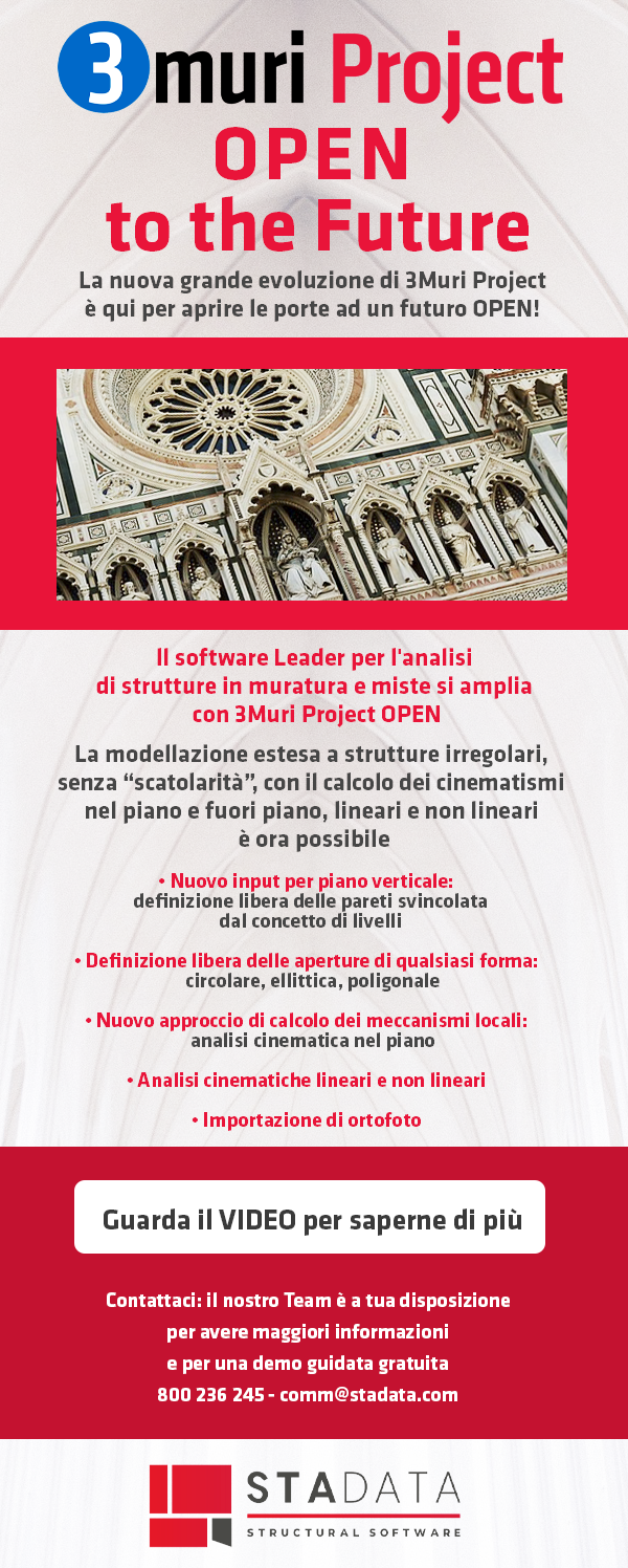 3Muri Project: nasce OPEN per strutture non-scatolari