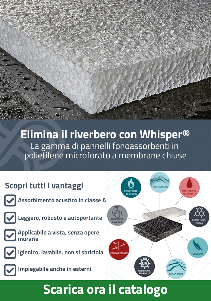 Scopri Whisper®, l’innovativo pannello fonoassorbente