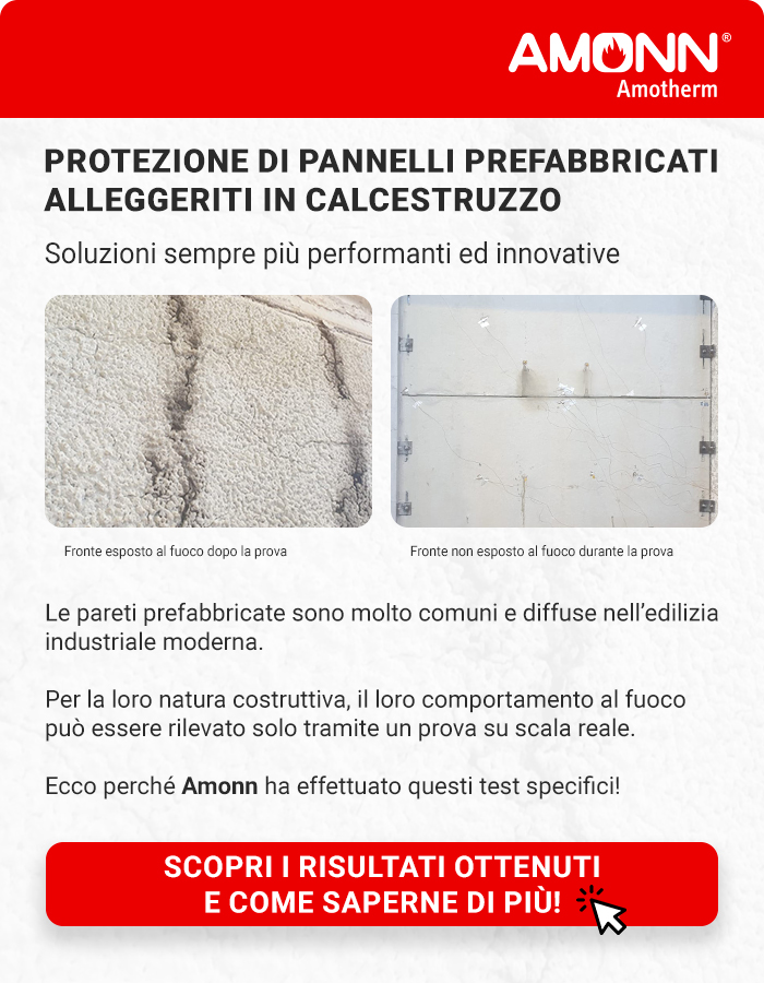 Protezione di pannelli prefabbricati alleggeriti in calcestruzzo