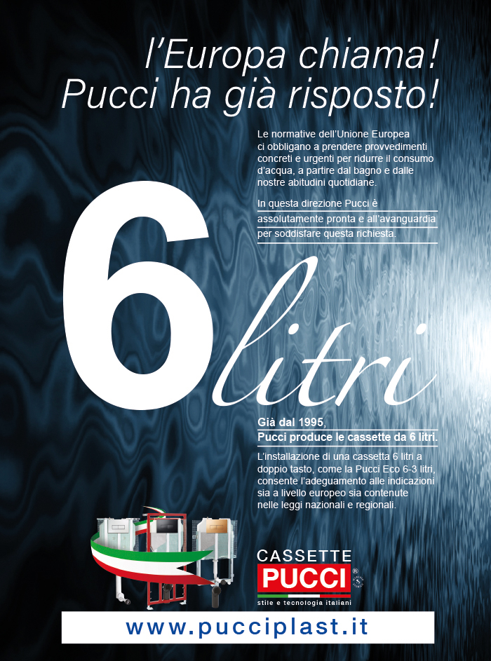 Dal 1995 l'unica cassetta con capacità massima 6 litri