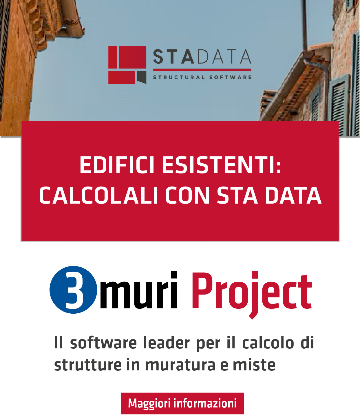 Edifici esistenti: calcolali con STA DATA