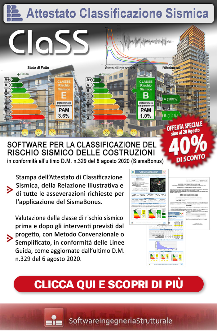 Attestato Classificazione Sismica - ClaSS 2024 con sconto 40%