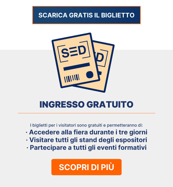 Scarica gratis il biglietto per SED: la fiera dell'edilizia, costruzioni e impianti - Caserta, 23-25 Maggio 2024