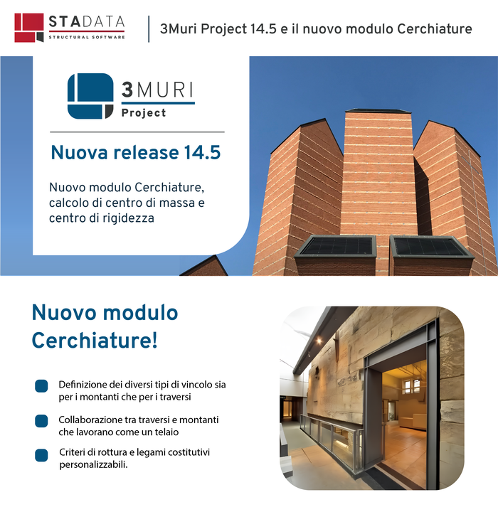 3Muri Project 14.5: Nuovo modulo Cerchiature