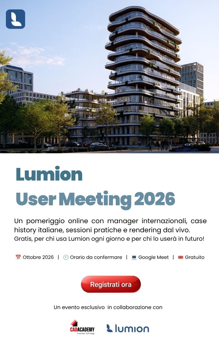 Lumion User Meeting 2026: partecipa gratuitamente