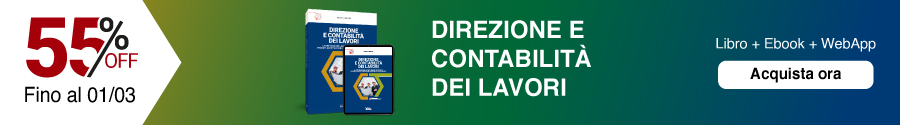 Direzione e contabilità dei lavori al 55%