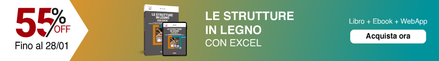 Promozione Le strutture in legno con Excel al 55%
